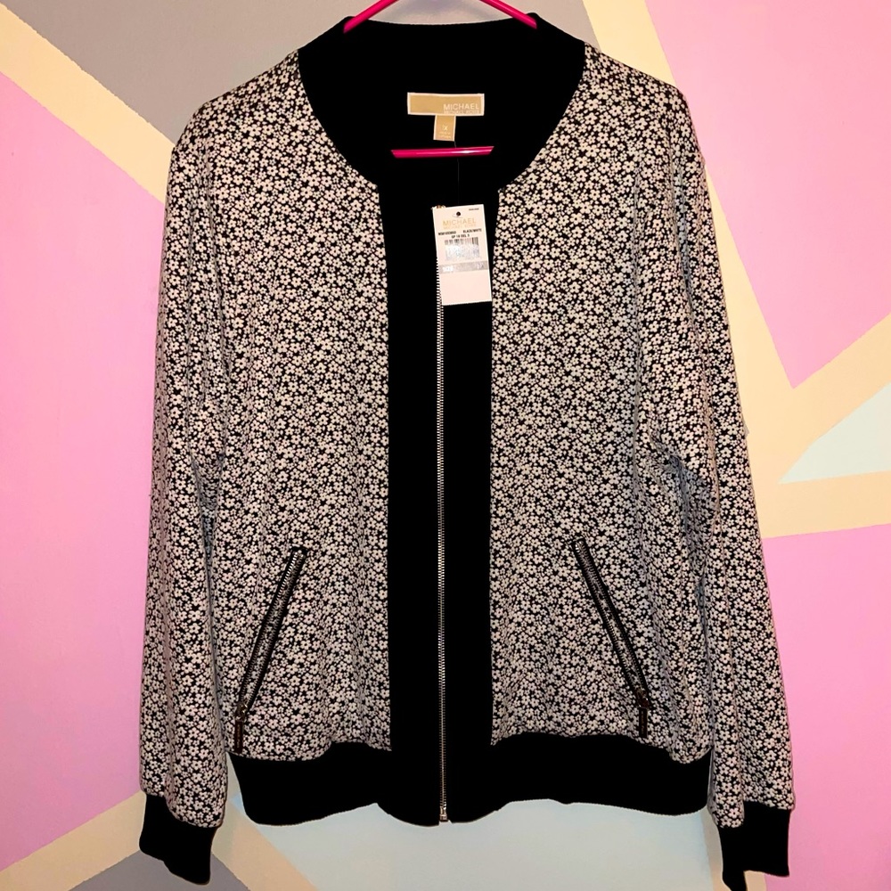 Michael Kors Flower Bomber Jacket